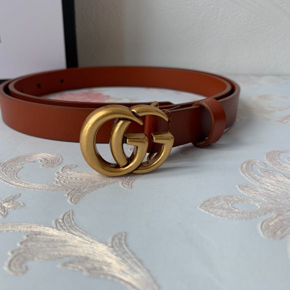 A Double G buckle belt made in our unfinished fade main image 7